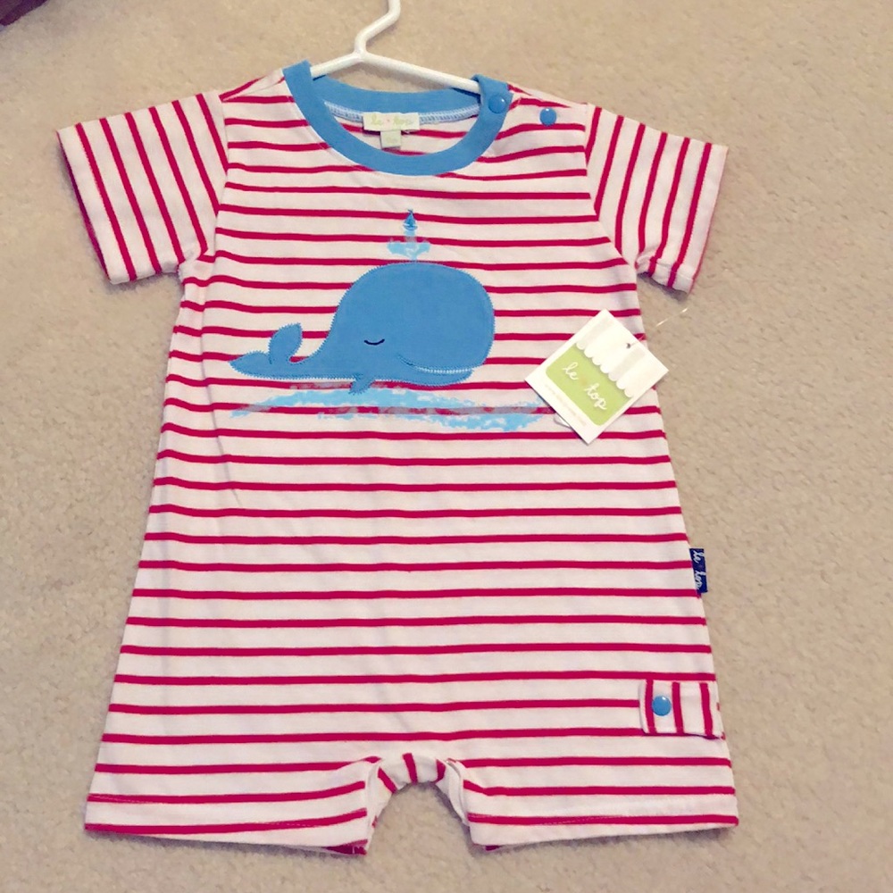 NWT Le Top Whale Romper